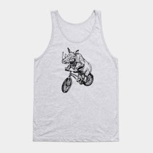 SEEMBO Rhinoceros Cycling Bicycle Cyclist Bicycling Riding Bike Tank Top